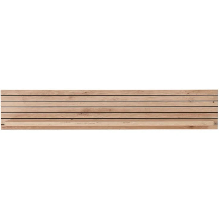 Lomadox Wandregal CUST-36, inkl. LED-Beleuchtung Artisan Eiche Rillenoptik, Breite 120 cm – Bild 5