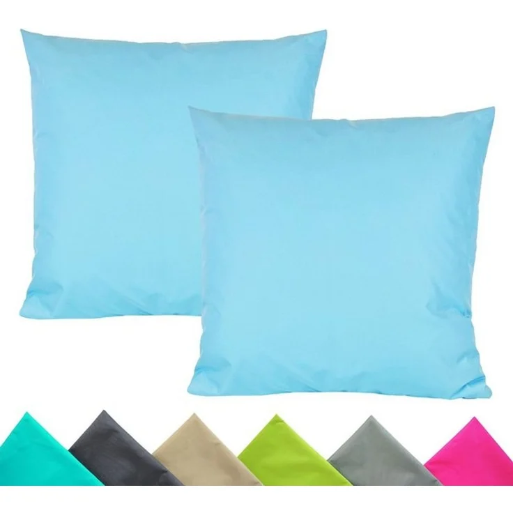 JACK Kissenbezüge 2er Set 40x40cm Outdoor Wasserfest, (2 Stück), 2x Kissenhülle, strapazierfähig, wasserabweisend, Innen & Außen – Bild 4