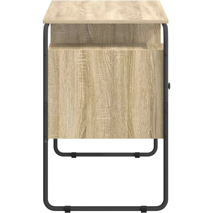 vidaXL Schreibtisch mit Stauraum Sonoma-Eiche 120 x 50,5 x 75,5 cm 8008039 – Bild 5