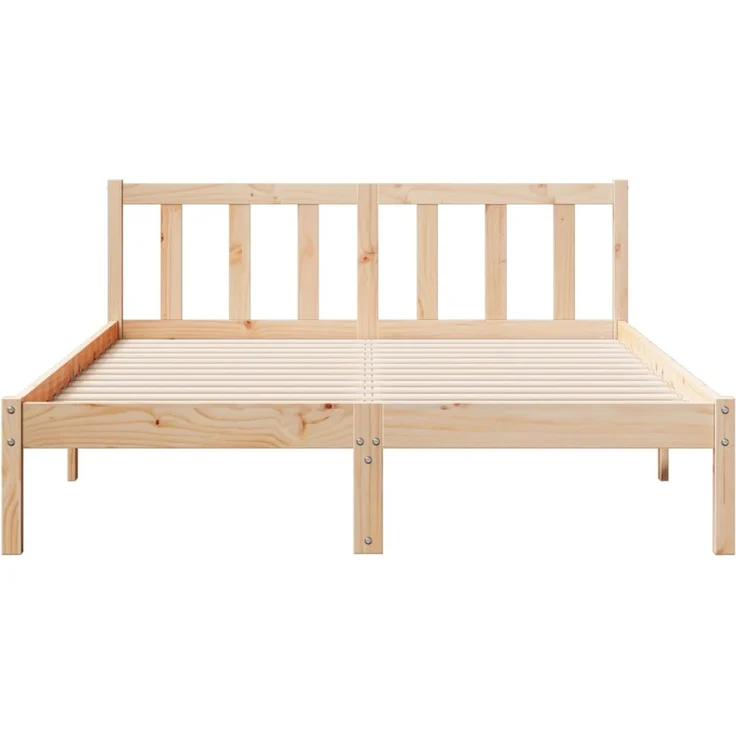 vidaXL Massivholzbett Extra Lang ohne Matratze 140x220 Kiefernholz 852448 – Bild 4