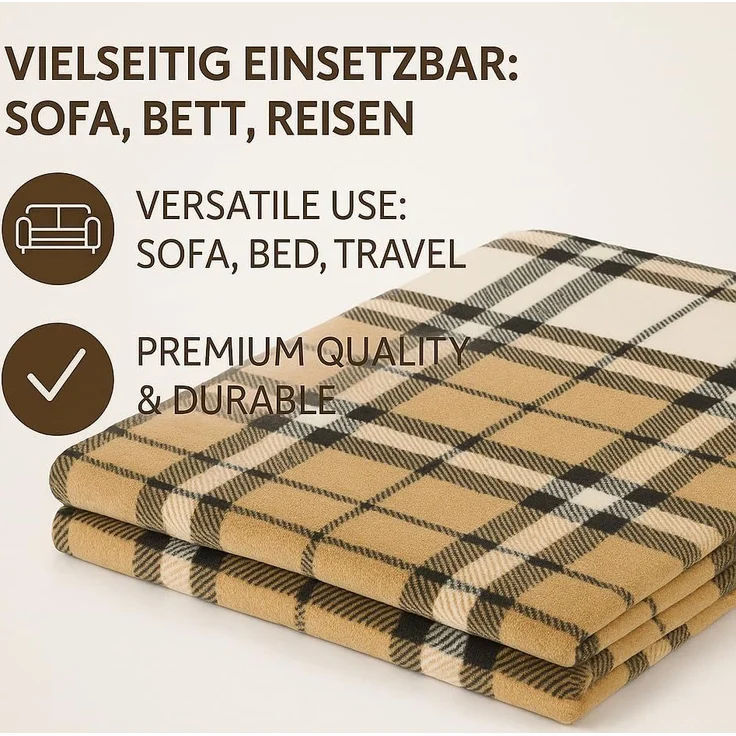 Wohndecke Betz Kuscheldecke MODENA Größe 150x200cm, Betz, Fleecedecke Flauschig Decke - Wohndecke Warm Weich – Bild 1