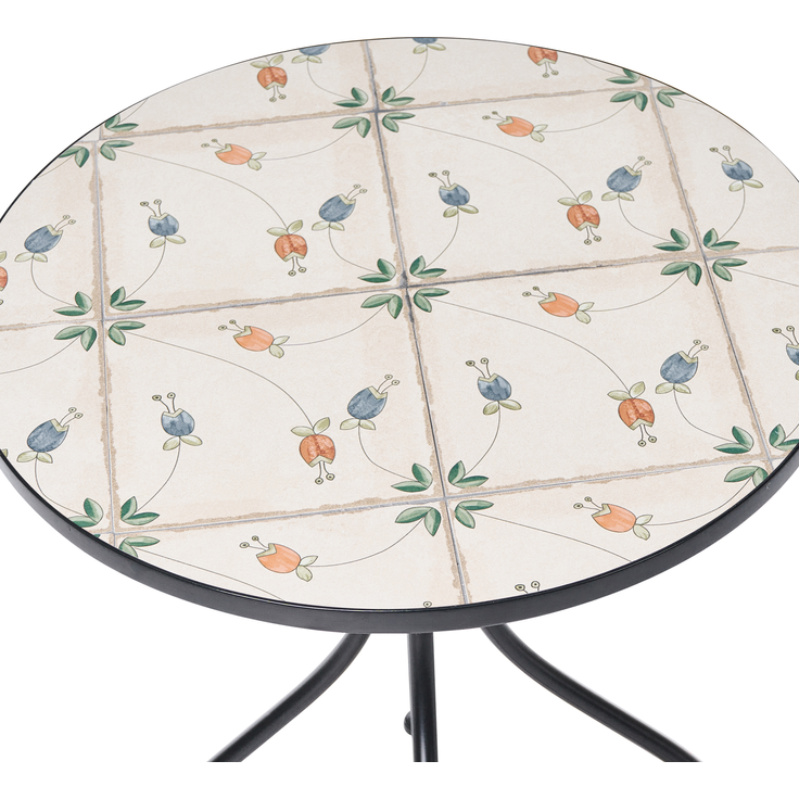 Outdoor Bistrotisch CARONA 60 cm 60 cm Metall Schwarz – Bild 6
