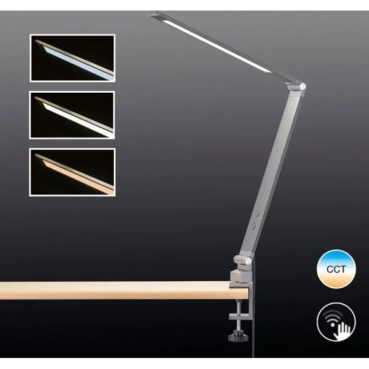 Fischer & Honsel 50428 LED Klemmleuchte Geri Anthrazit Grau tunable white