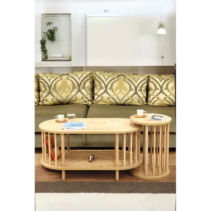 Skye Decor 'Peka111-125 - Sapphire Oak' Couchtisch-Set, Saphir-Eiche, 90 x 43 x 45 cm – Bild 2