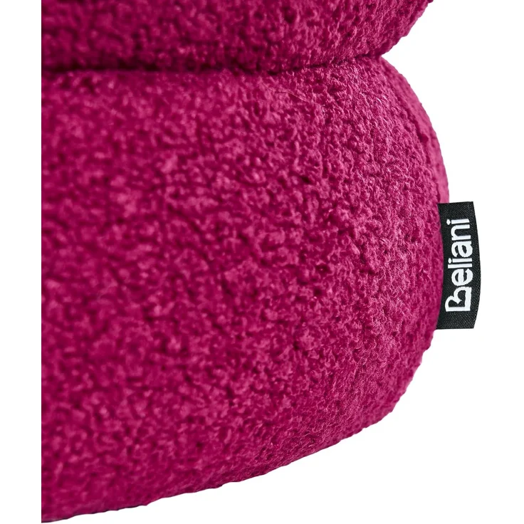Pouf SUMPTER Bouclé Burgunderrot – Bild 6
