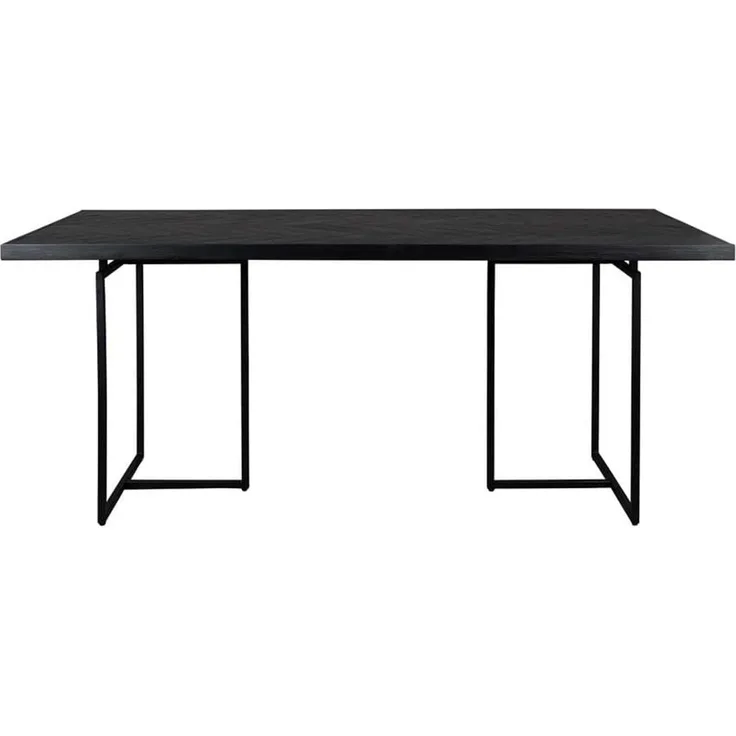 Esstisch CLASS BLACK mit Fischgrät Platte 220 x 90 cm von DutchBone