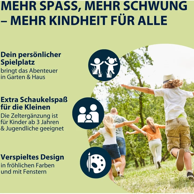 Zelt Cosy Castle für Nestschaukel 110+ – Bild 8