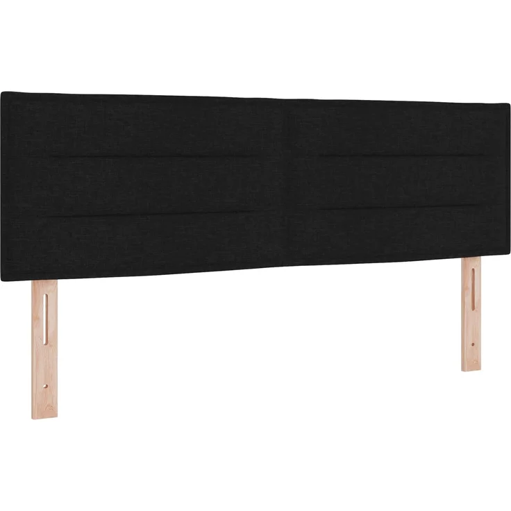 vidaXL Ottoman-Bett mit Matratze und LED Schwarz 140 x 190 cm Stoff 3456824 – Bild 5