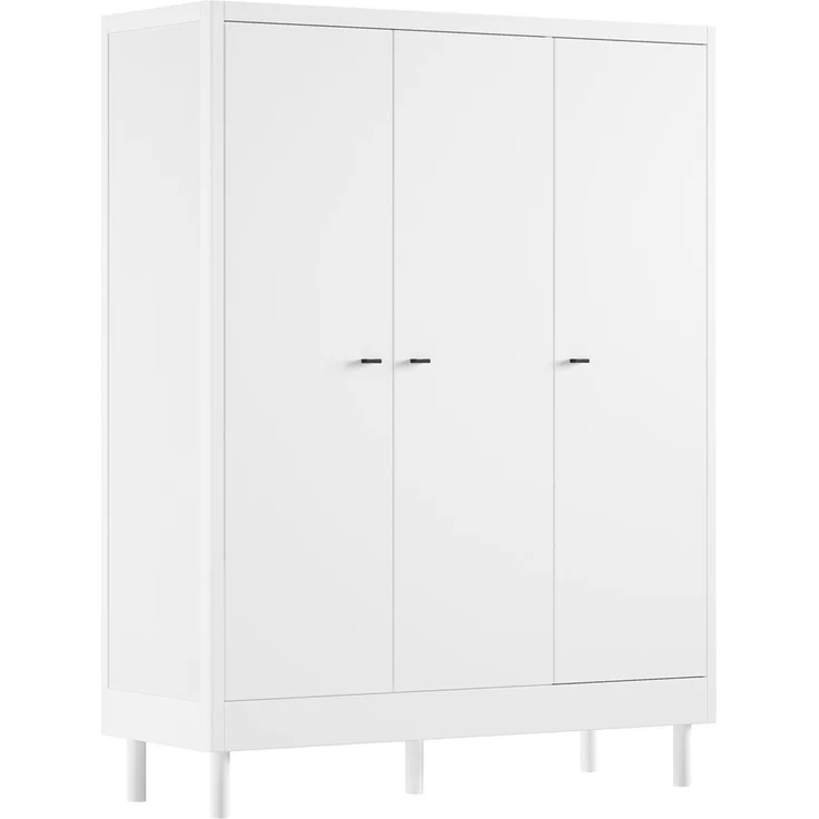 Einzelbett Set 90x200 Keeley Buche Weiß Massivholz Schrank Komfort – Bild 6
