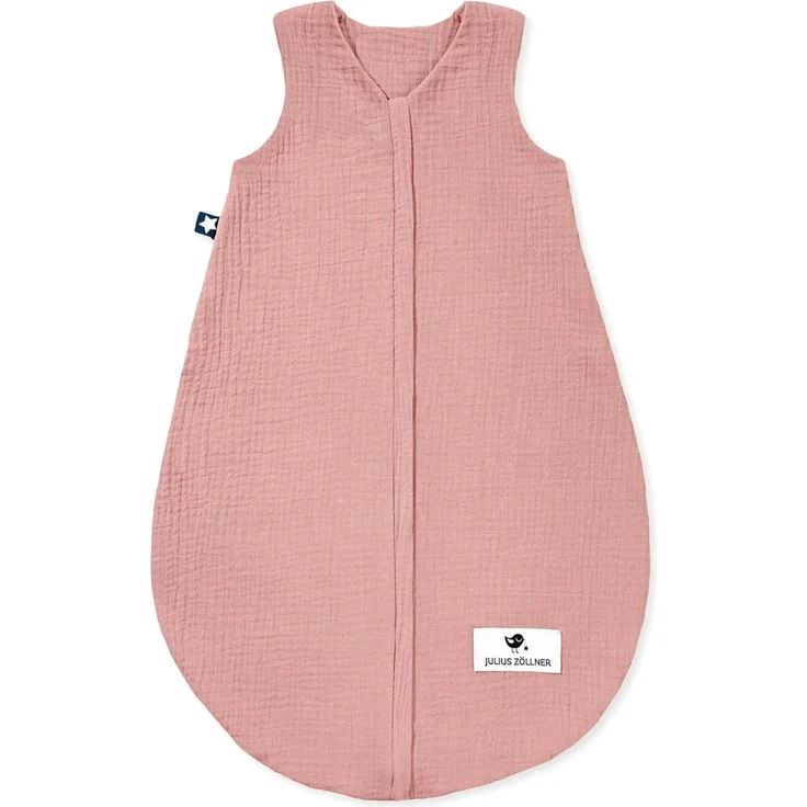 Julius Zöllner Baby Sommerschlafsack Musselin dusty rose 60 cm