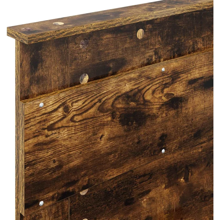 vidaXL Bettrahmen Geräucherte Eiche 90 x 200 cm Holzwerkstoff 3410039 – Bild 10