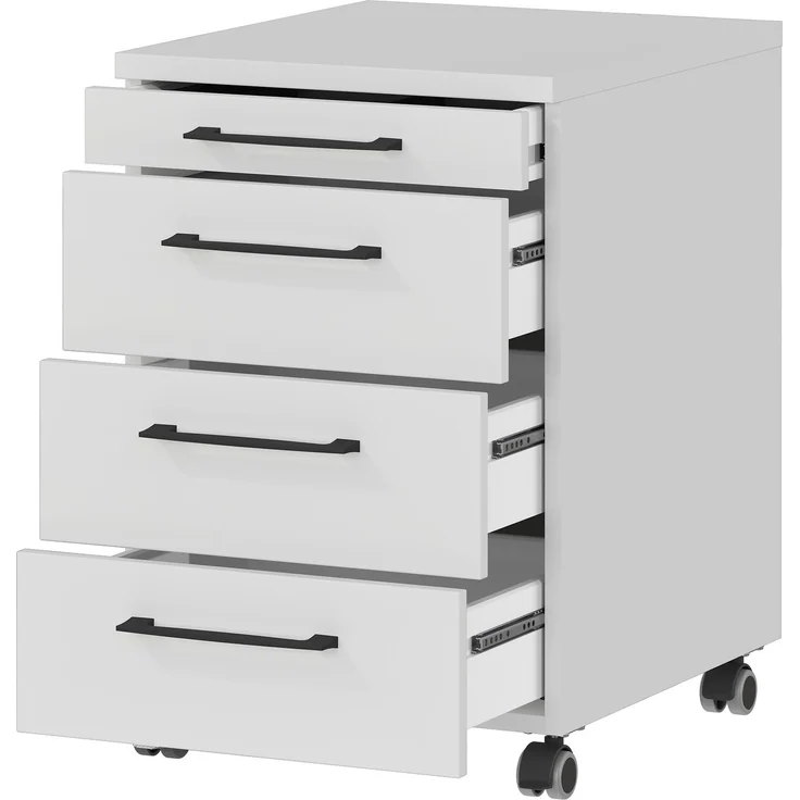 Germania GW-PROFI 3.0 Rollcontainer 4251, Lichtgrau, 42 x 61 x 49 cm (BxHxT) – Bild 3
