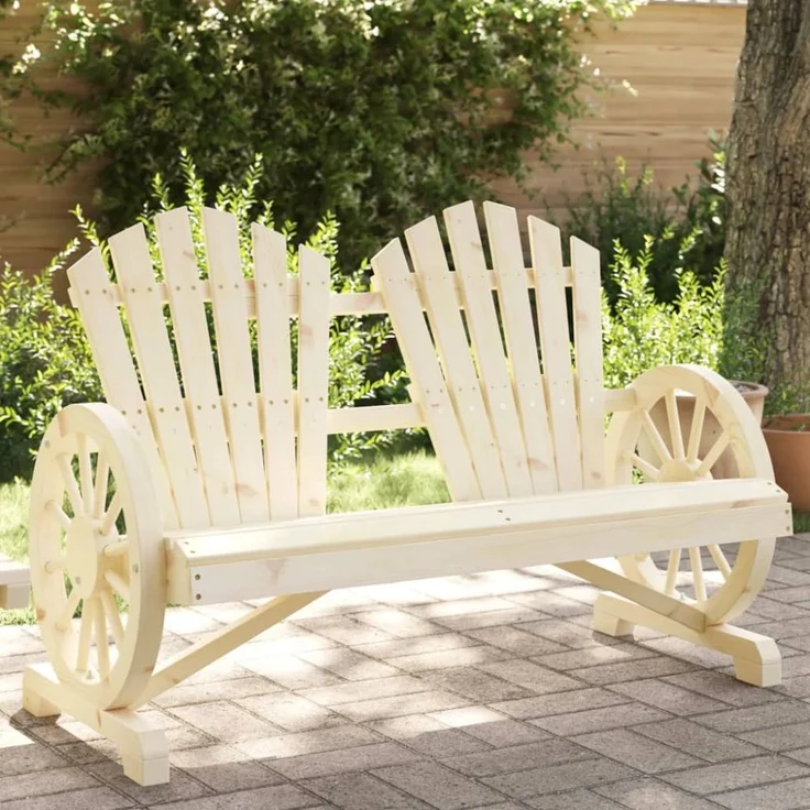 vidaXL Adirondack-Gartenstuhl 2-Sitzer Massivholz Tanne 365095 – Bild 1