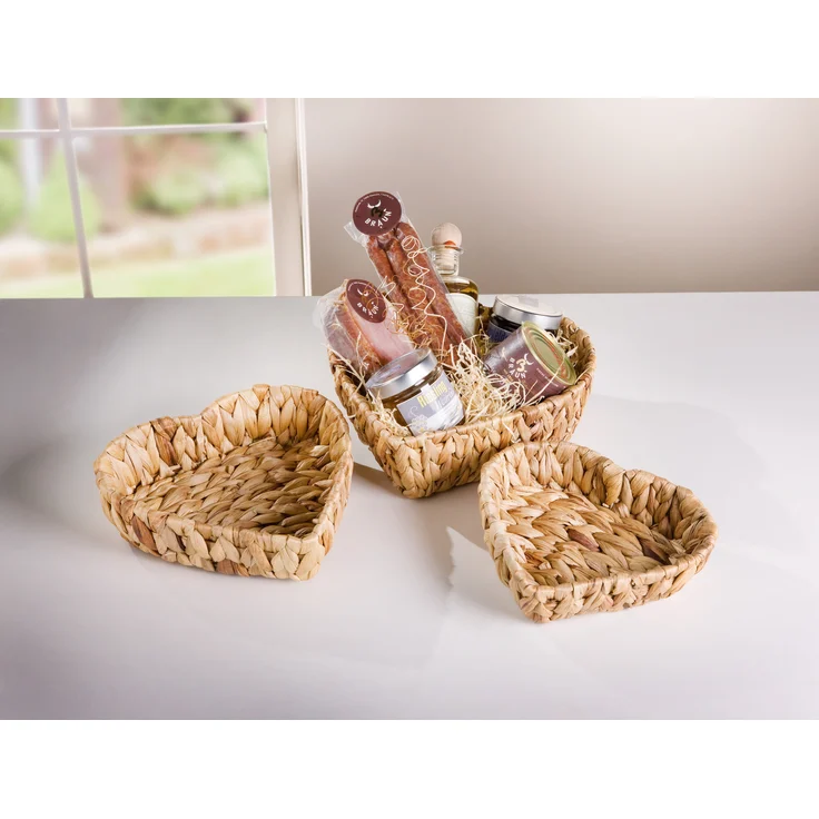 Schale Herz 3er Set Tischschale Dekoschale Obstschale Obstkorb Schüssel Füllkorb – Bild 2