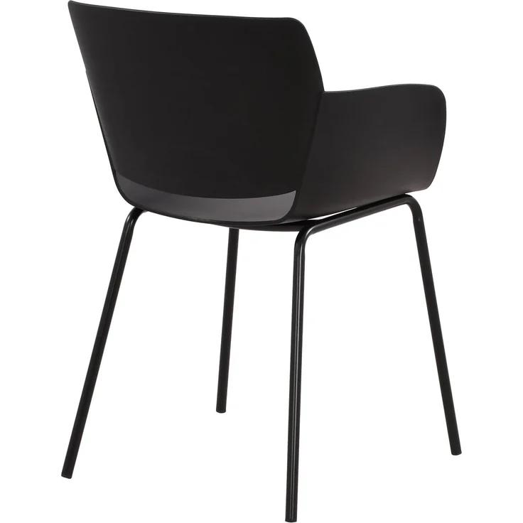 Gartenmöbel-Set SARA mit 2 Stühlen - 168x60x80cm, Kunststoff, Schwarz | Balkonset Gartenset Tisch mit Stühlen Bistroset Outdoor – Bild 7