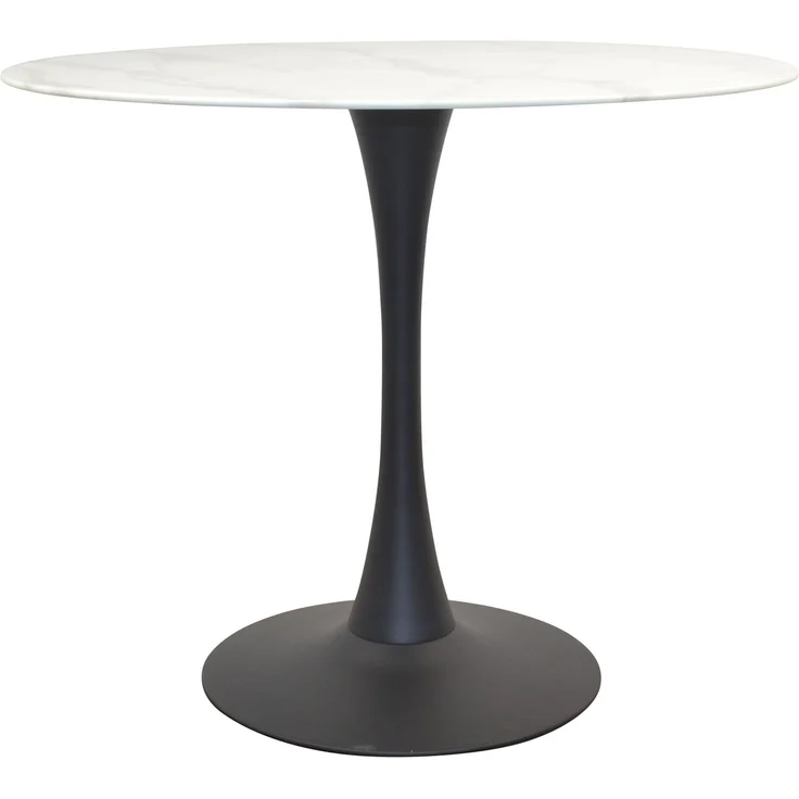 Moderne Esstischgruppe 5-teilig mit Glastisch in Marmoroptik & 4 Samtstühlen in Creme – Bild 4