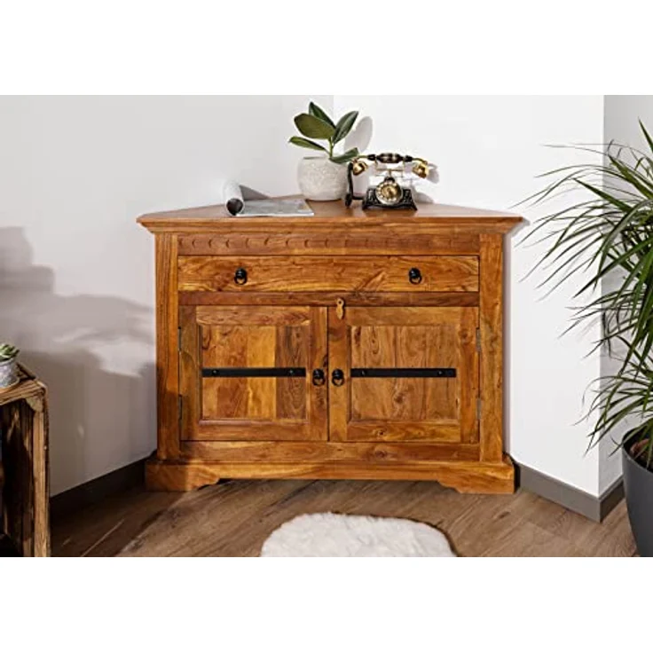 Eckkommode Akazie 107x54x80 honig lackiert OXFORD #0505 – Bild 4
