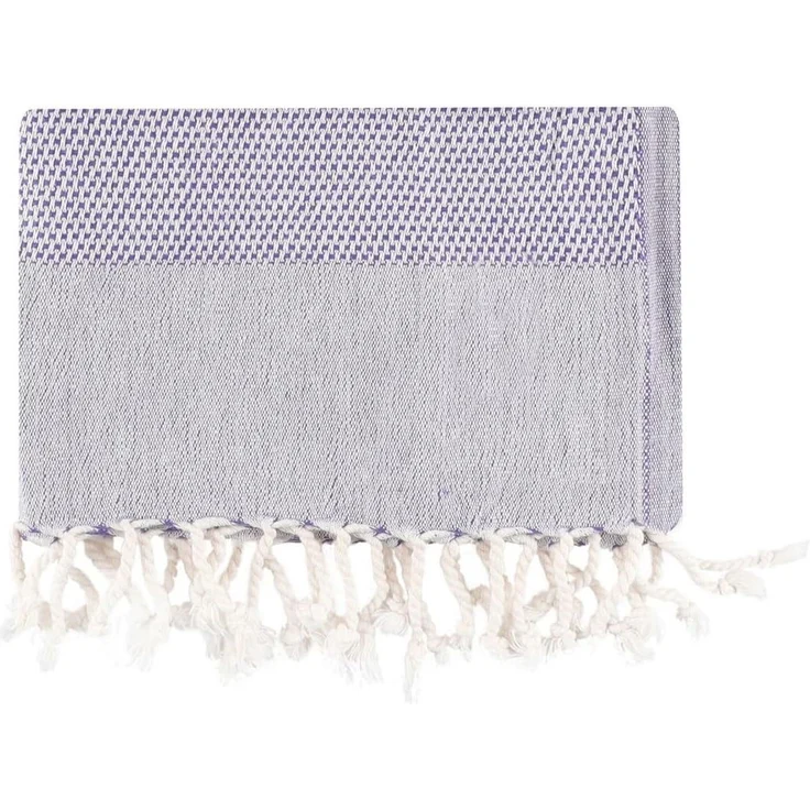 Mijolnir 'Retro - Damson (90 x 175)' Fouta (Strandtuch), Pflaume, 90 x 175 cm – Bild 3