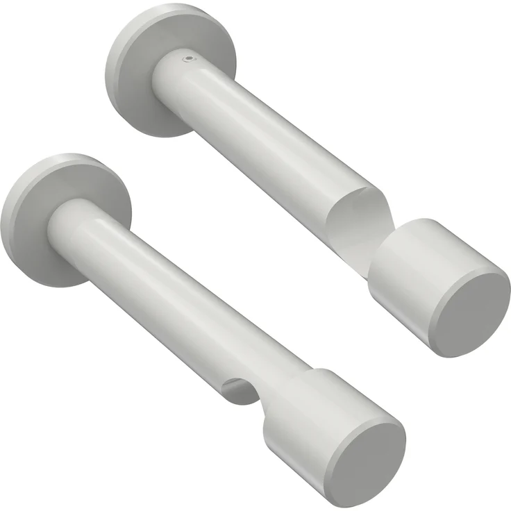 Gardinenstangen-Set Prestige Savio 180 cm, 1-läufig (ohne Ringe), 20 mm Ø Weiß – Bild 5