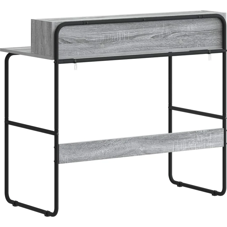 vidaXL Schreibtisch mit Stauraum Sonoma-Grau 100 x 50 x 91 cm 8008029 – Bild 5
