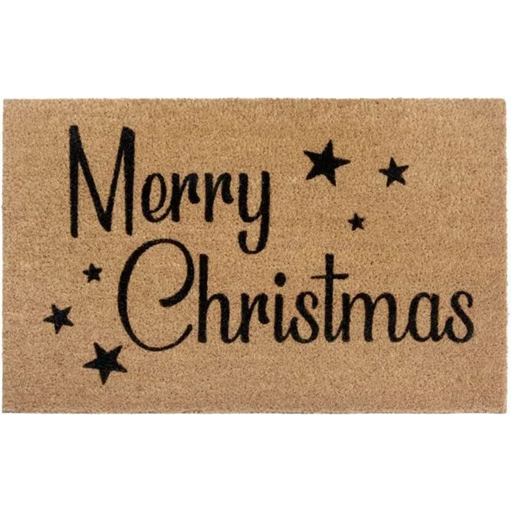 HANSE Home Fußmatte Kokos Christmas Stars, Türmatte, rechteckig, Höhe: 15 mm, Weihnachten, Schmutzfangmatte, Outdoor, Rutschfest, Innen, Kokosmatte – Bild 5