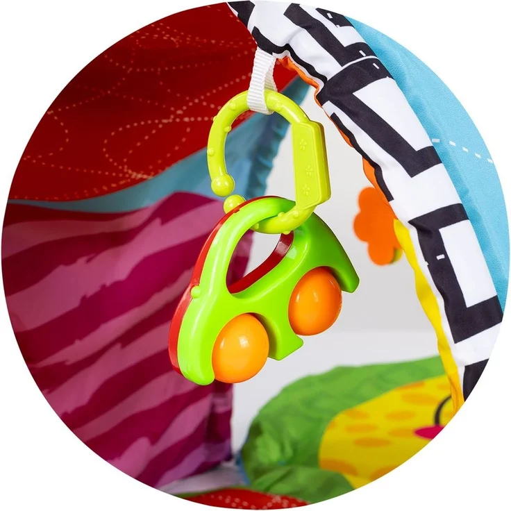 Chipolino Spielbogen Tunnel Biene Krabbeldecke hängende Spielzeuge Greiflinge bunt – Bild 5
