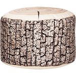 Sitting Point Sitzhocker DotCom Wood, Outdoor-Sitzsack mit modernem Design, 60 l, Natur