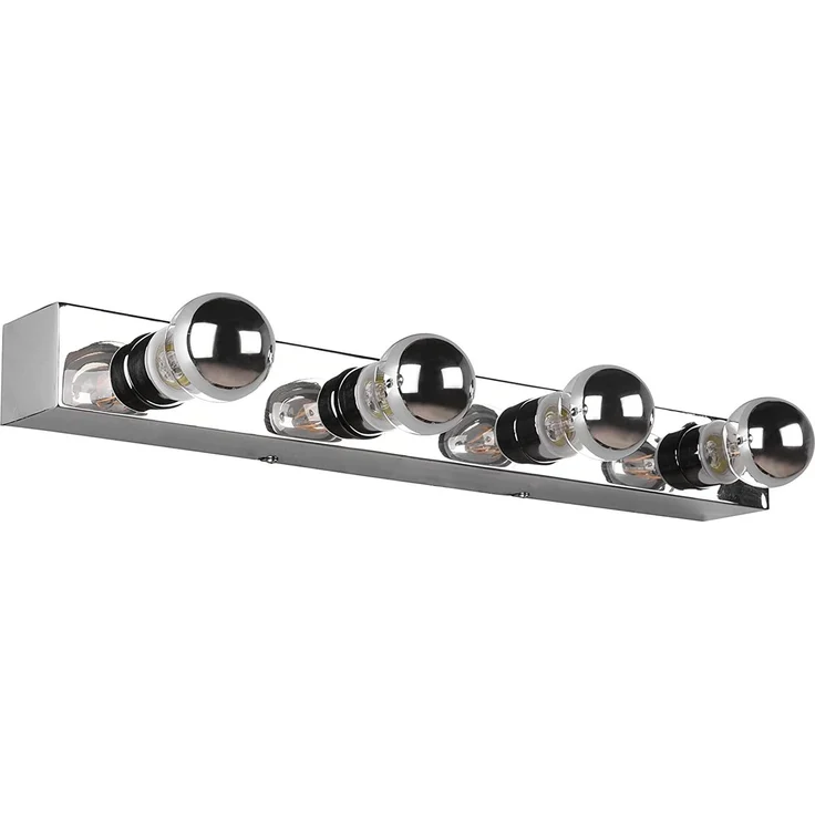 Retro LED Badezimmer Wandleuchte in Chrom 55cm - Spiegelleuchte – Bild 2