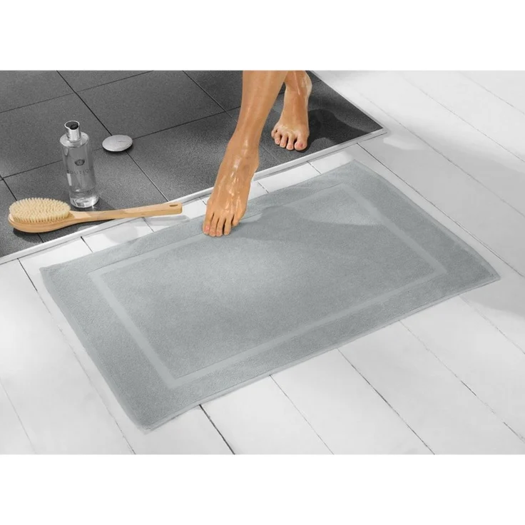 REDBEST Badematte Duschvorlage "Chicago", Höhe 5 mm, Frottier, eckig, Walk-Frottier Uni – Bild 3