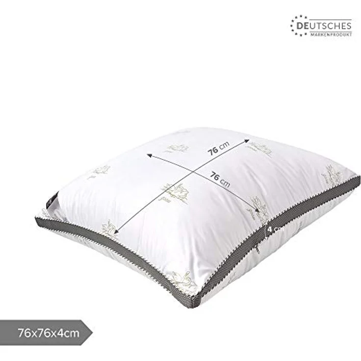 SEI Design Kopfkissen SWAN Classica Soft 3D 80x80 - Dreikammerkissen Schlafkissen, Füllung: Airdream micro, Bezug: Microfaser, Rückenschläfer, Seitenschläfer, Bauchschläfer, Alternative zu Daunen – Bild 9