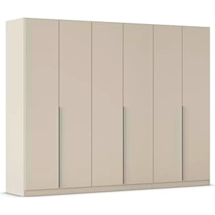Rauch Möbel Alabama, Kleiderschrank für Schlafzimmer, Kinderzimmer, Wohnzimmer, Garderobe, Flur, 6-türig, mit Zubehör Basic, Farbe Beige, Breite 271 cm – Bild 2