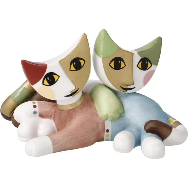 Goebel Figur R. Wachtmeister - Minikatzen Adelia e Ottavio, Biskuitporzellan, Bunt, 5. 5 cm, 31400821