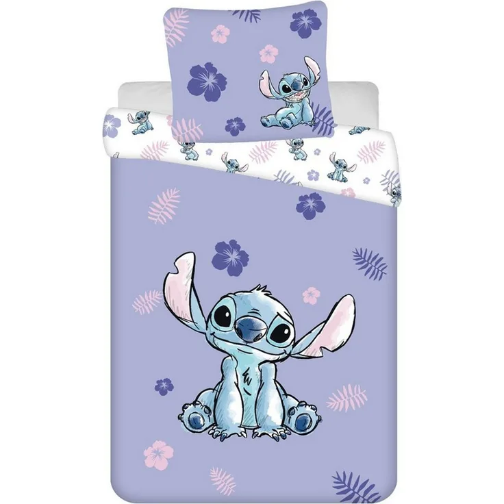 Lilo & Stitch Bettwäsche-Set aus Baumwolle - 160 x 200 cm + 70 x 80 cm