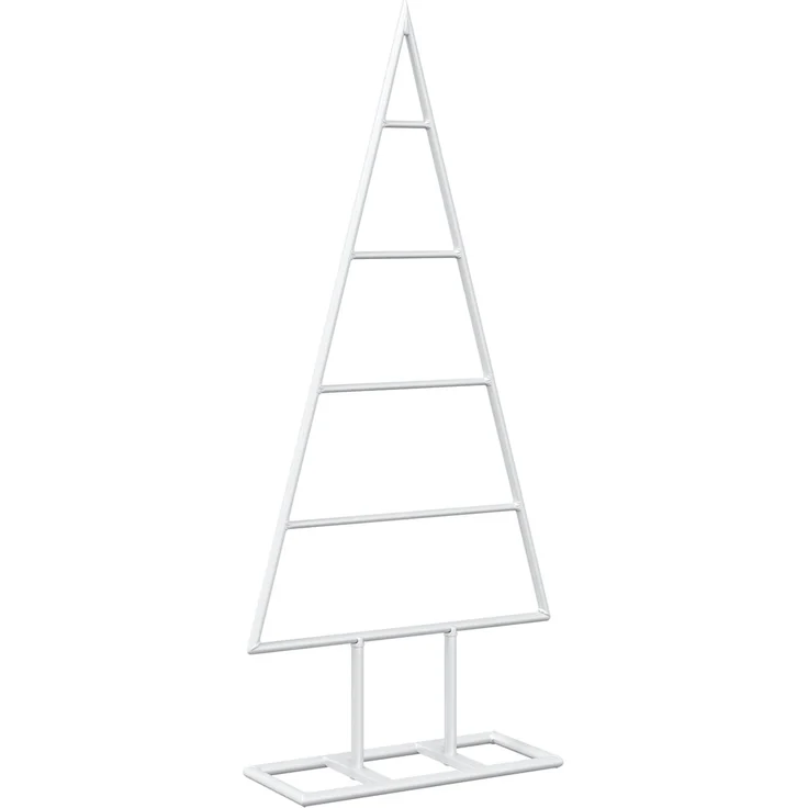 vidaXL Metall Weihnachtsbaum KUOPIO 60 cm Stahl Weiß 42053828 – Bild 2