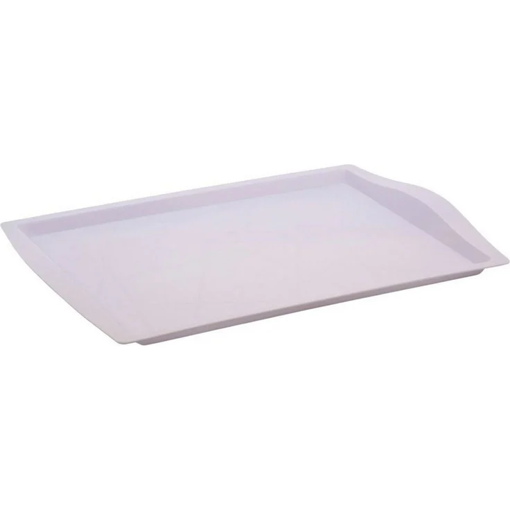 Engelland Tablett Serviertablett, Kunststoff, (Vorteils-Set, 1-tlg, L 46,5 x B 33 x H 3 cm), Moderne Verzierung, BPA-frei, rechteckig, Mehrweg, wiederverwendbar – Bild 1