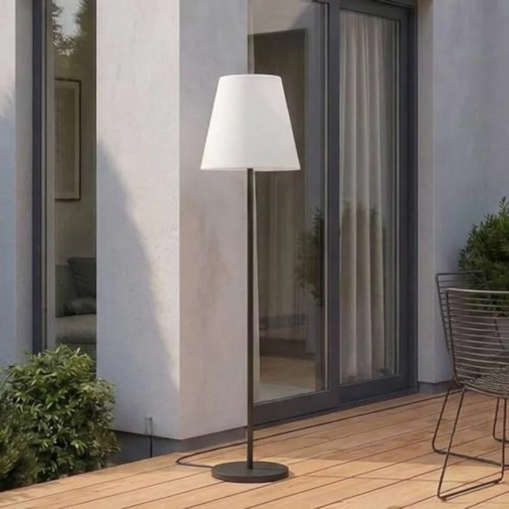 Lucande Außen-Stehlampe Jaimy, Kunststoff Schwarz IP65, 1 x 15 W LED – Bild 3