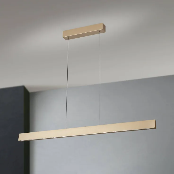 Orion LED-Hängelampe Tara, goldfarben, 120 cm, höhenverstellbar mit CCT-Funktion und Tastdimmer