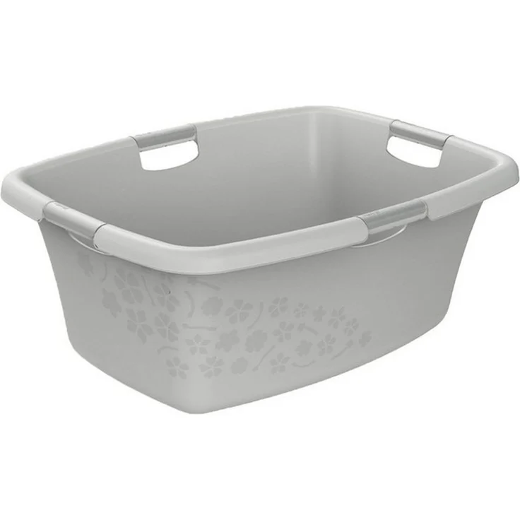 Rotho Wäschewanne Flowers 50 l Wäschekorb Wäschsammler – Bild 1