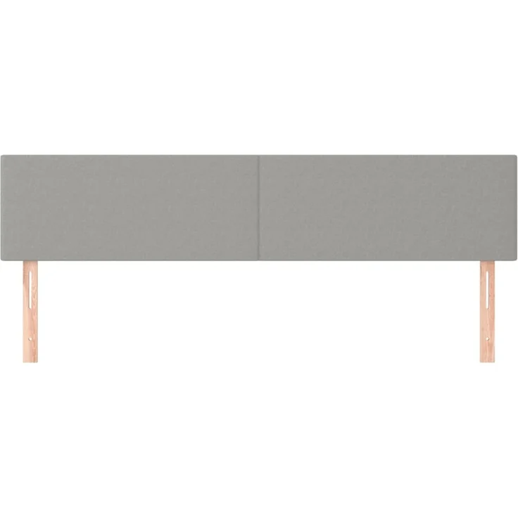 vidaXL Kopfteile 2 Stk. Hellgrau 90x5x78/88 cm Stoff 345824 – Bild 3