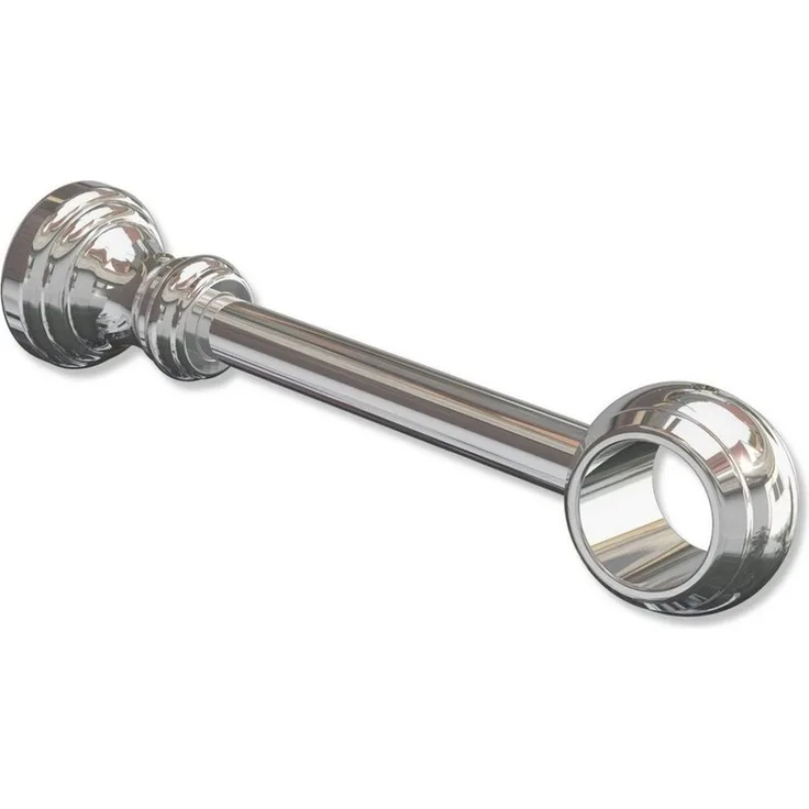 INTERDECO Gardinenstangenhalter Classic 1-läufig, für 28 mm Ø Gardinenstangen, (1 Stück, Chrom-farbig), kürzbar