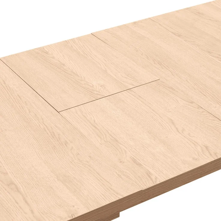 Calicosy Ausziehbarer Tisch von 160 bis 198 cm, Dekor Eiche und Schwarz - NALA - Helles Holz – Bild 6