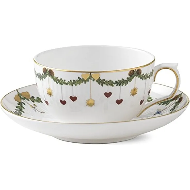 Royal Copenhagen Starfluted Christmas Tasse mit Untere Tee
