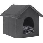 EUGAD Tierhaus, Hundehaus Katzenhaus mit herausnehmbarer Matte Kissen