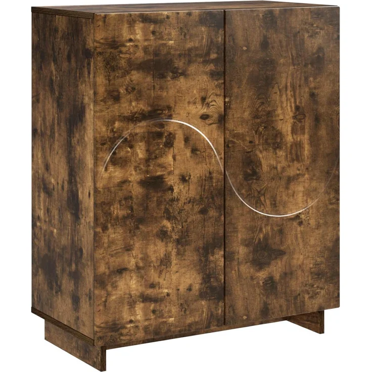 vidaXL Schuhschrank 73 x 38 x 87,5 cm Holzwerkstoff Räuchereiche 8011653 – Bild 2