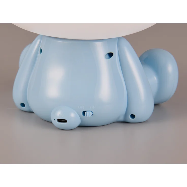 Ausgefallene USB Tischlampe Teddy mit RGB Farbwechsel, Blau, Höhe 25cm – Bild 8