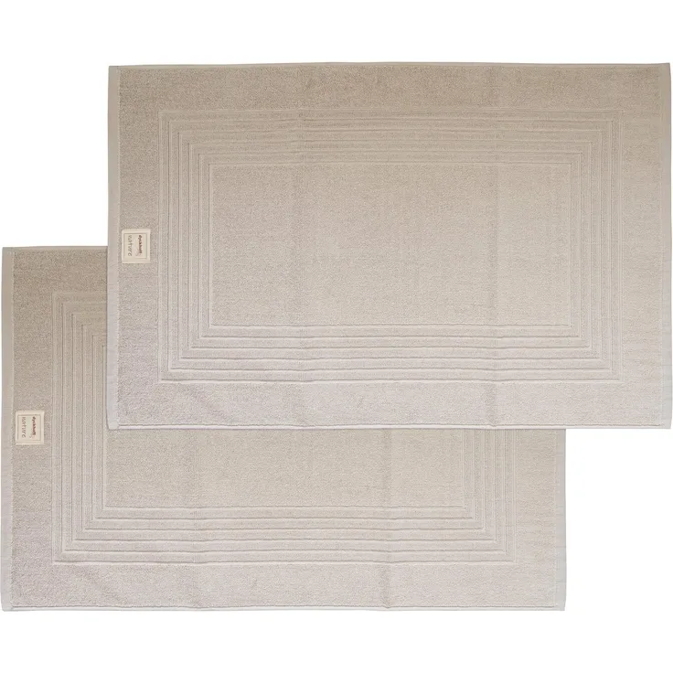 Dyckhoff Hotelmatte Nature, Höhe 3 mm, beidseitig nutzbar, Baumwolle, rechteckig, 2 teilig