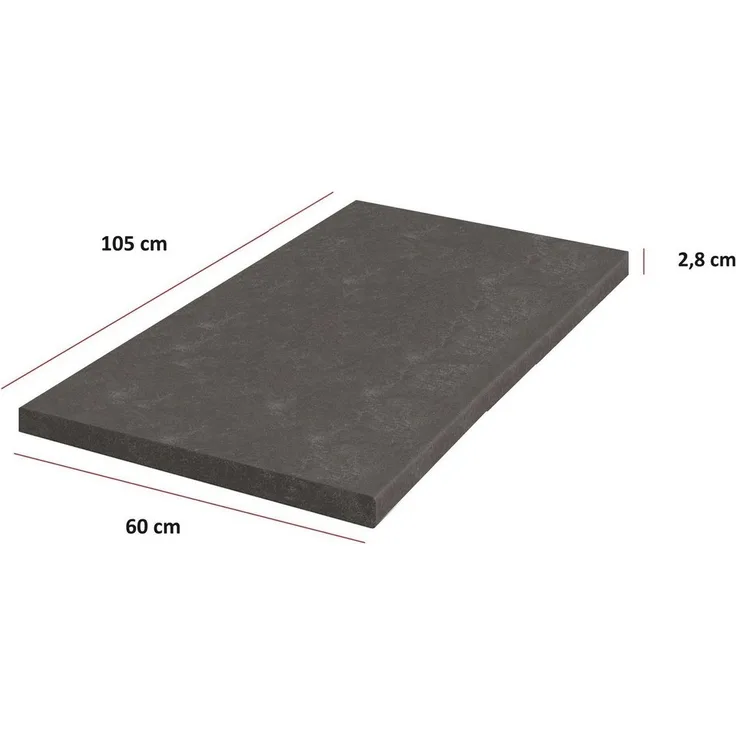 Küchen Arbeitsplatte Metallic Brown 105 cm 28 mm Bianca Grey Rose Küchenzeile