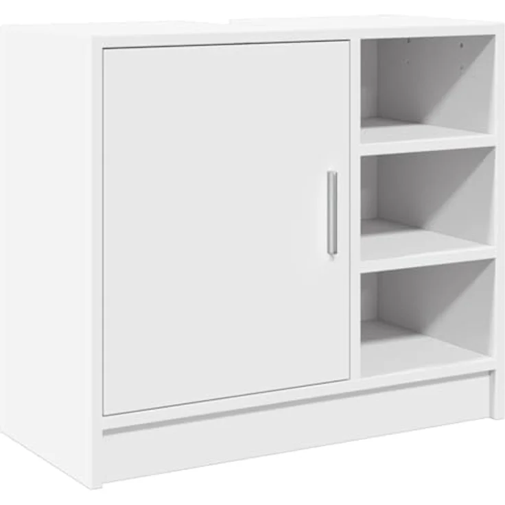 vidaXL Waschbeckenunterschrank Weiß 63x29x55 cm Holzwerkstoff 848129 – Bild 2