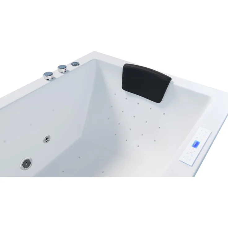 Deluxe Whirlpool Omega Ultra 170x75 Made in Germany 80 Düsen & LED mit Armatur : Mit Armaturen – Bild 3