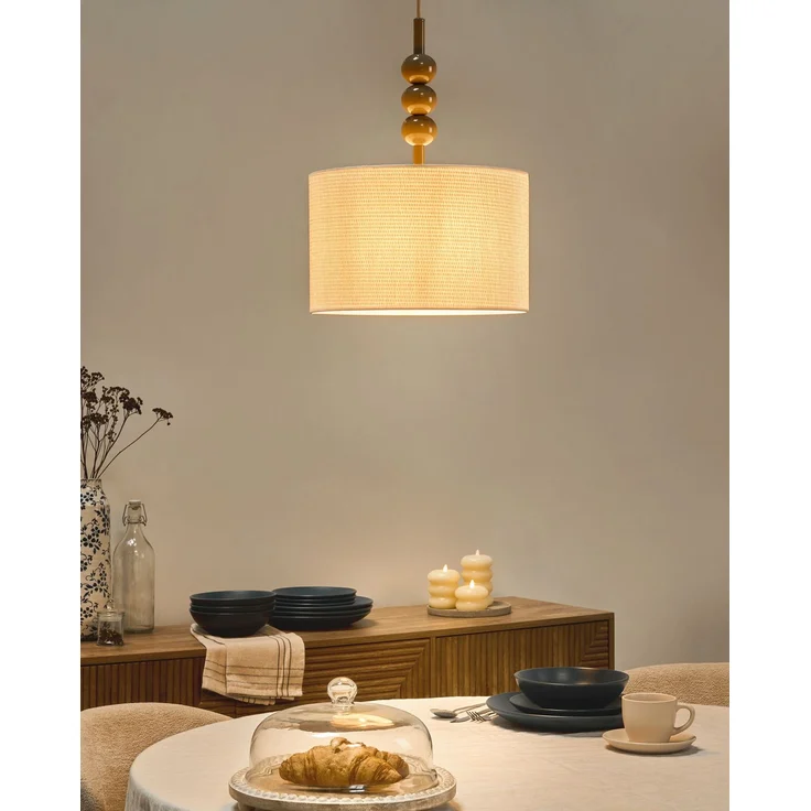 Hängeleuchte LOKY Metall Beige – Bild 3